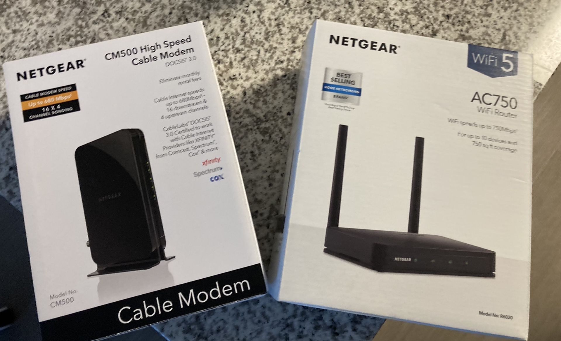 Cable Modem & Wifi Router