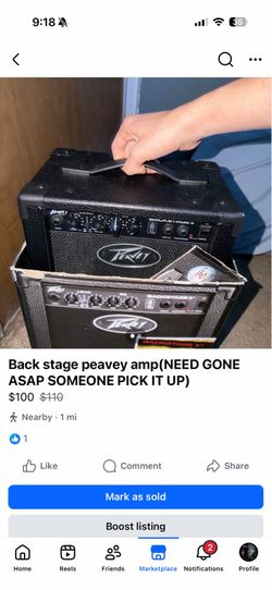 Back stage peavy amp