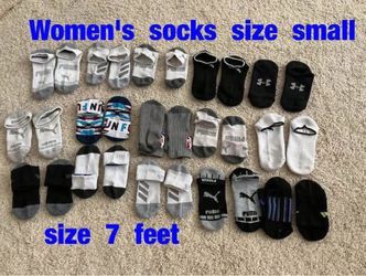 Women's  ankle  high (size 7) socks  -  $5