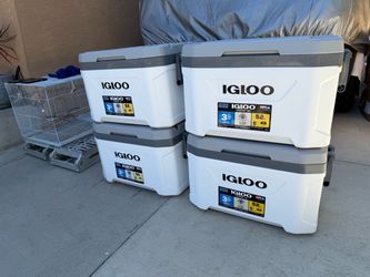 4 new igloo 52qt latitude cooler heavy duty $45 each