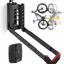 monTEK Swivel Bike Wall Mount, No Heavy Lifting Required Bike Wall Mount, Bike Hangers for Garage, Space-Saving Bike Rack Garage, Easy to Load and Unl