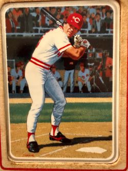 Vintage 1985 Gartlan Pete Rose "Hit King" Ceramic Baseball Card RIP