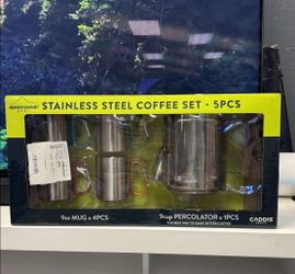Stainless Steel Coffee Set 4 Piece