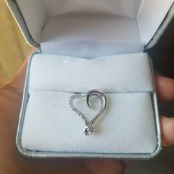 10k heart pendant necklace