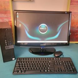 90 Day Warranty Dell Optiplex 7040 SFF, i7, Windows 10/ 11 Pro, 23" Monitor, Keyboard, Mouse    