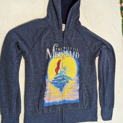 Disney Little Mermaid Zipper Hoodie / Sweater Adult Medium
