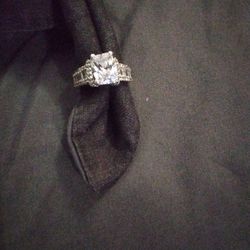 Sterling Silver Amthest Stone 