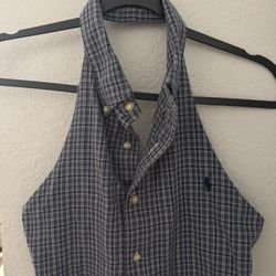 Polo Navy Blue Halter Top