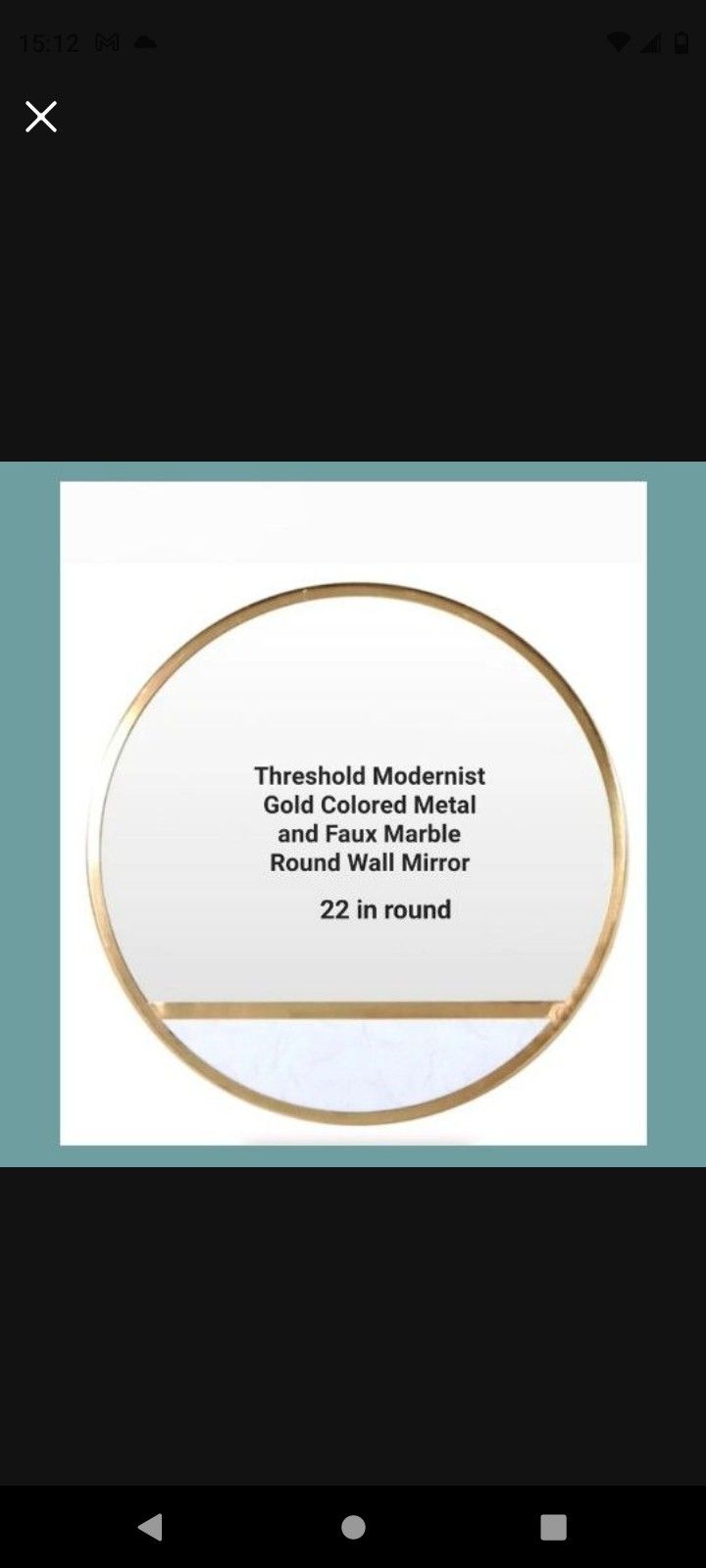 Brand New Threshold Mirror 22 in