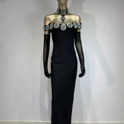 Evening  amxi dress , black dress, maxi dress 