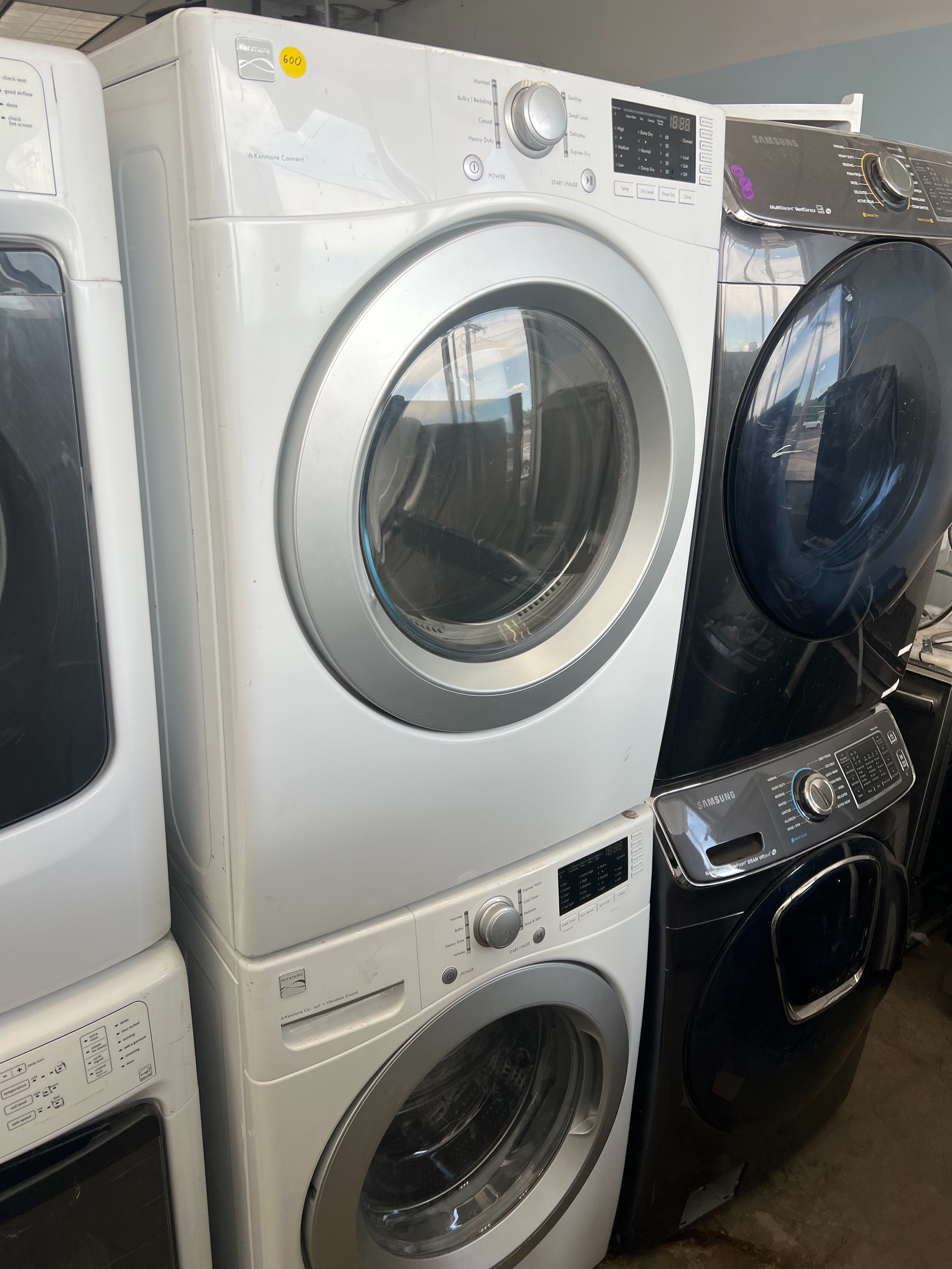 Kenmore front load washer and electric dryer set