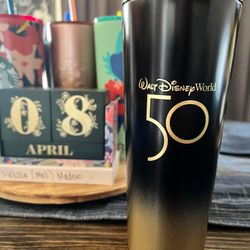 Starbucks Disney World 50th Anniversary Stainless Steel