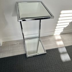 Chrome Mirrored Side Table