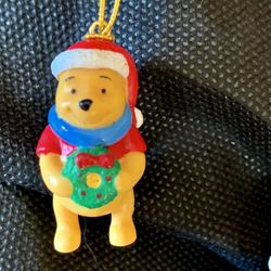 Vintage Mini Winnie the Pooh Eeyore Tigger Piglet Christmas Ornaments