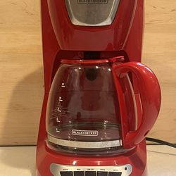 12-Cup Drip Coffee Maker, Red - CLEAN - Auto Shut-Off