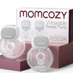 Momcozy Hands Free Breast Pump S9 Pro Updated, Wearable Breast Pump of Longer Battery Life & LED Display, Double Portable Electric Breast Pump with 2 