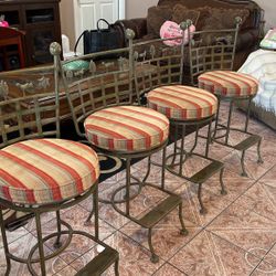 Set Of 4 Bar Stools 