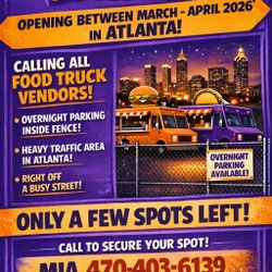 New food truck spot and overnight parking 