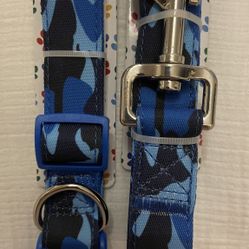 Large Dog Collar And Leash Set