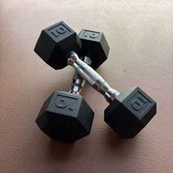 New Set Of 2 10 Pound Dumbells Dumb Bells weights hand dumbbell dumbbell 