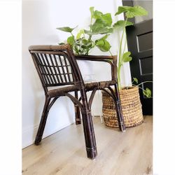 Wicker Indoor Outdoor Chairs Queen Anne Chair Sold Separate 