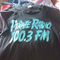 Pirate Radio 100.3 FM Vintage Tee Shirt Xl