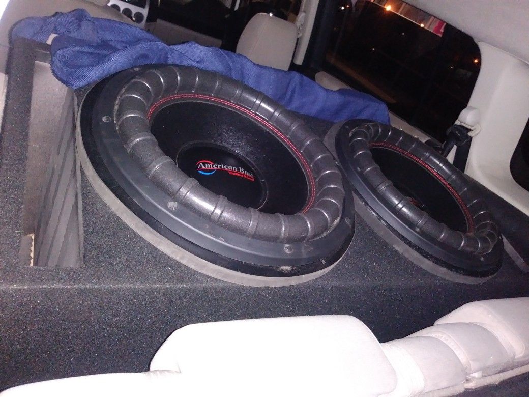 American Bass 15inch Xfl-1544. 3000watts Each 1500rms Each Sub 4ohm