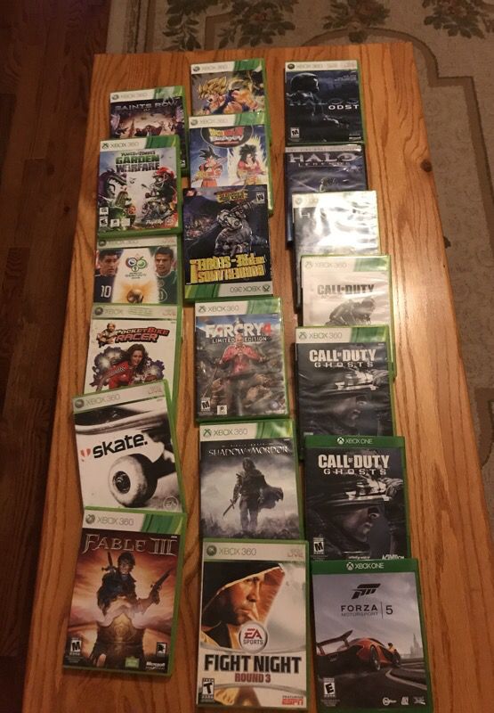 Xbox 360 & Xbox one Games
