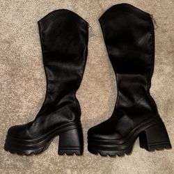 Black Platform Boots
