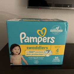Pampers Swaddlers Size 4 66 Count 