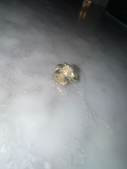 10k gold money bag ring