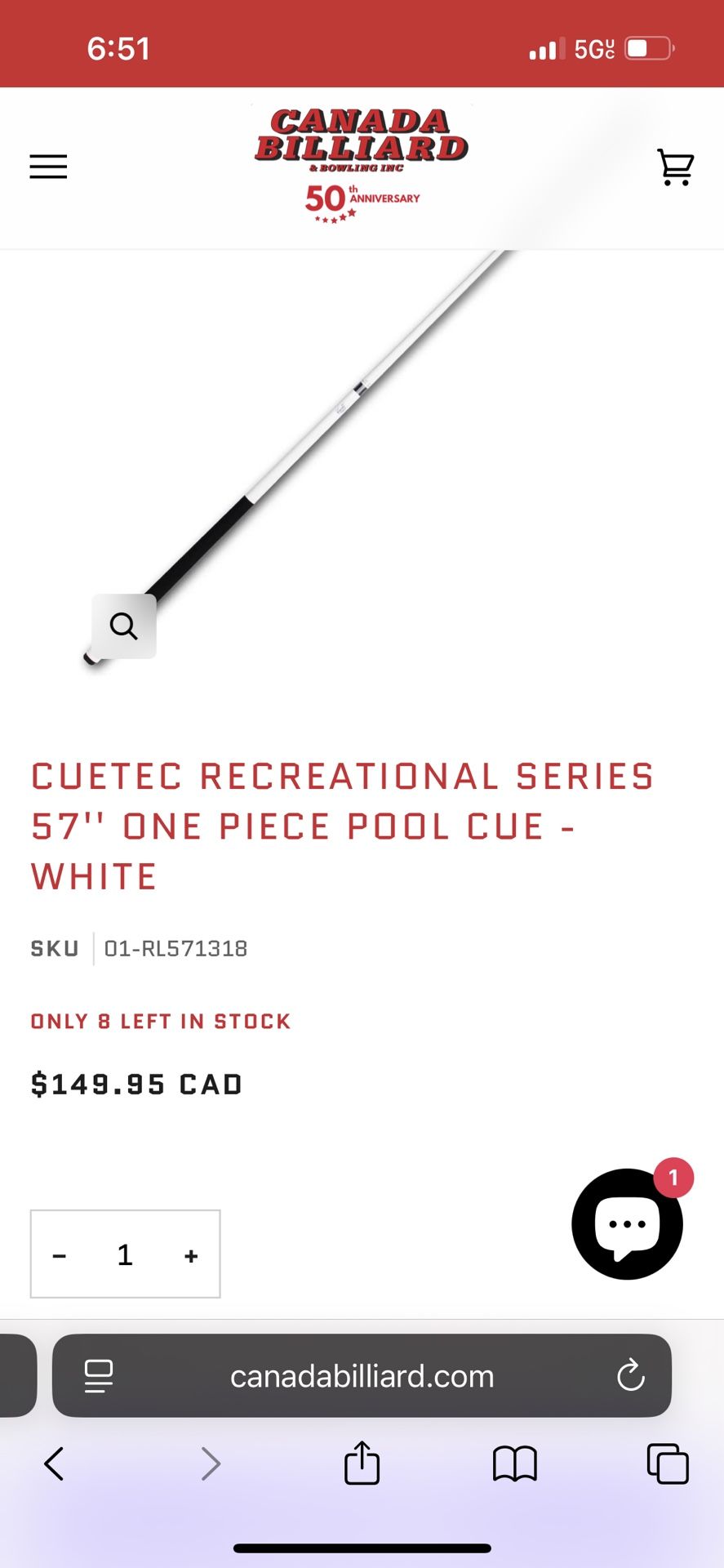 Cuetec Pool Cue