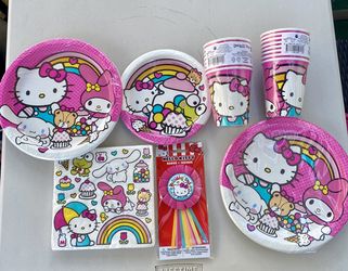 Hello Kitty / Sanrio Birthday Party Supplies Package
