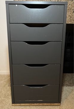 IKEA ALEX Drawer Unit | 5 Drawers | Gray