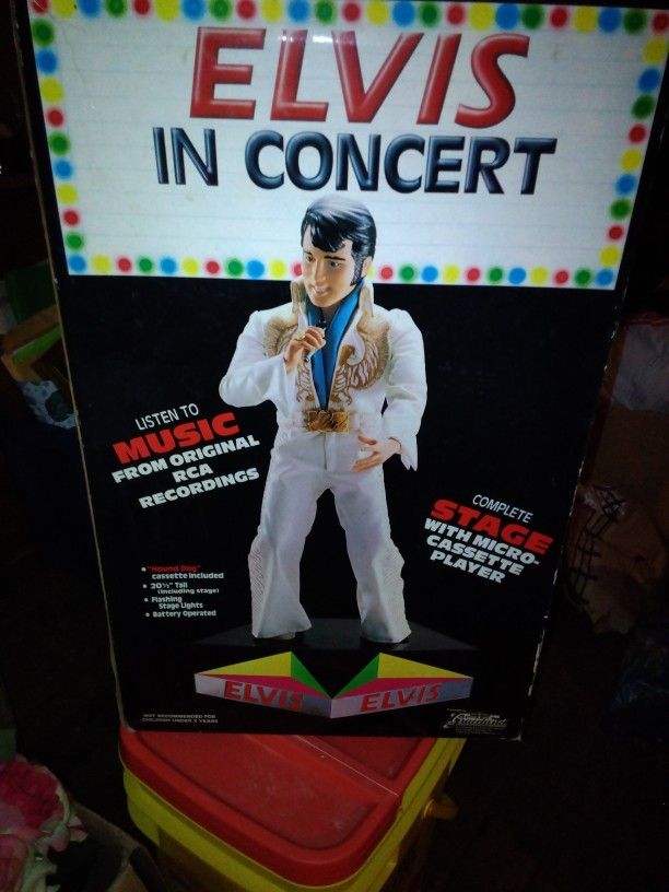 Vintage Elvis Presley Singing Statue