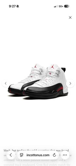 Taxi flip/ red taxi Jordan 12s