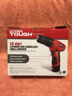 12-Volt Lithium-Ion Cordless Drill Driver Set. Brand New, Factory Sealed!