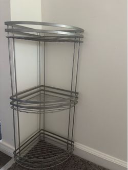 3 Tier Metal Corner Shelves