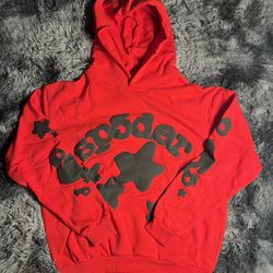 Black On Red Sp5der Hoddie