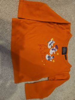 Halloween 2T Orange Ghost Shirt