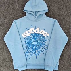 Light Blue VVS SP5DER Hoodie | XL