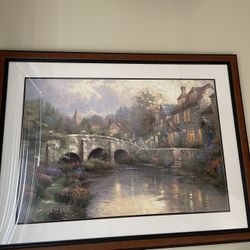 “ Cobblestone Brooke” Thomas Kinkade Year 2002.