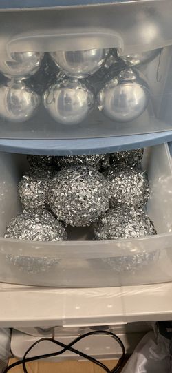 Christmas ornaments with storage containers included
