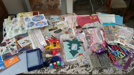 Hundreds of dollars of creative memory scrapbook things paper cutter scissors stickers stencils books & more asking 125
