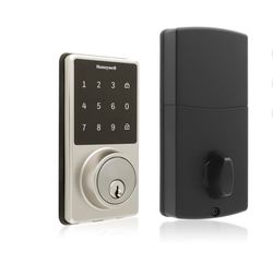 Honeywell Electronic WiFi Deadbolt Lock with Touchscreen Satin Nickel Finish