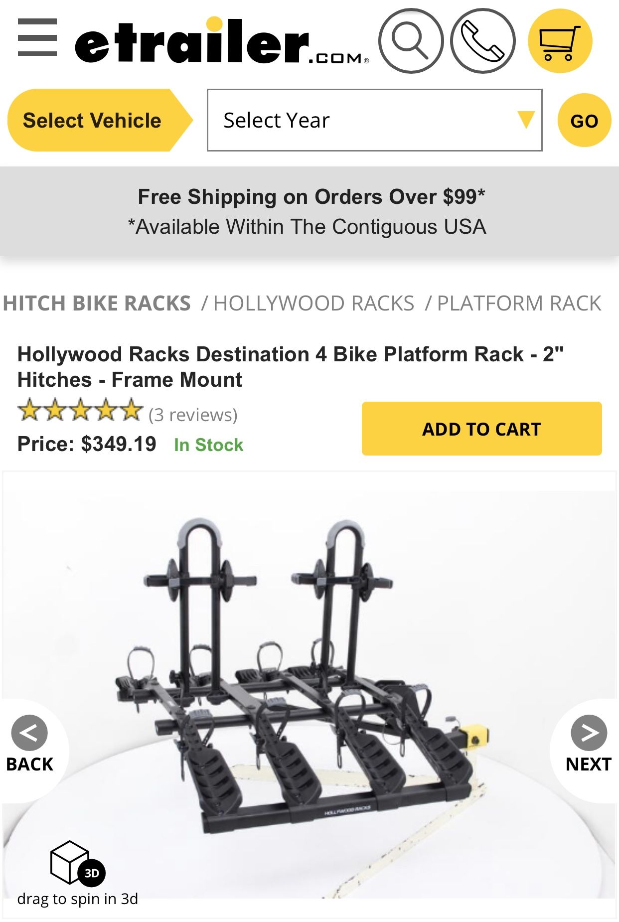 Hollywood racks Hr4000 bike rack