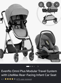 Evenflo Omni Plus Modular Travel System with LiteMax Car Seat