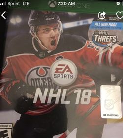 NHL 18 Xbox one EA sports(perfect condition)