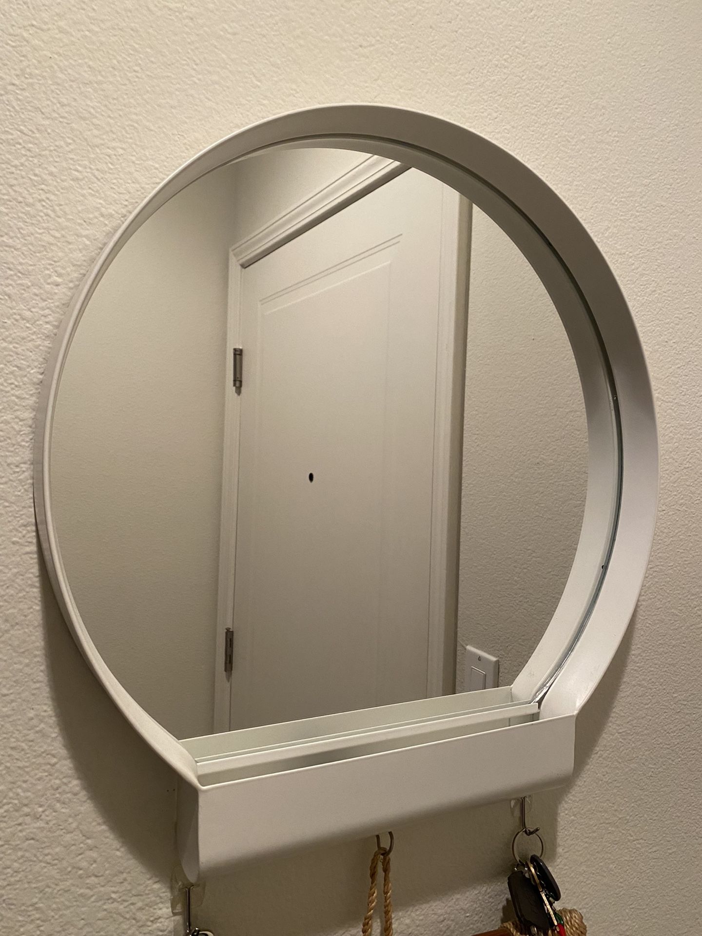 IKEA YPPERLIG Mirror, White, Metal