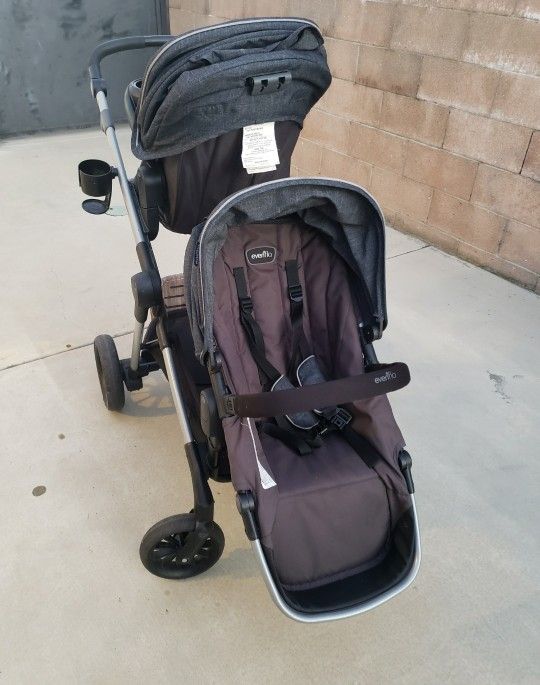 Double Stroller With Rider Board